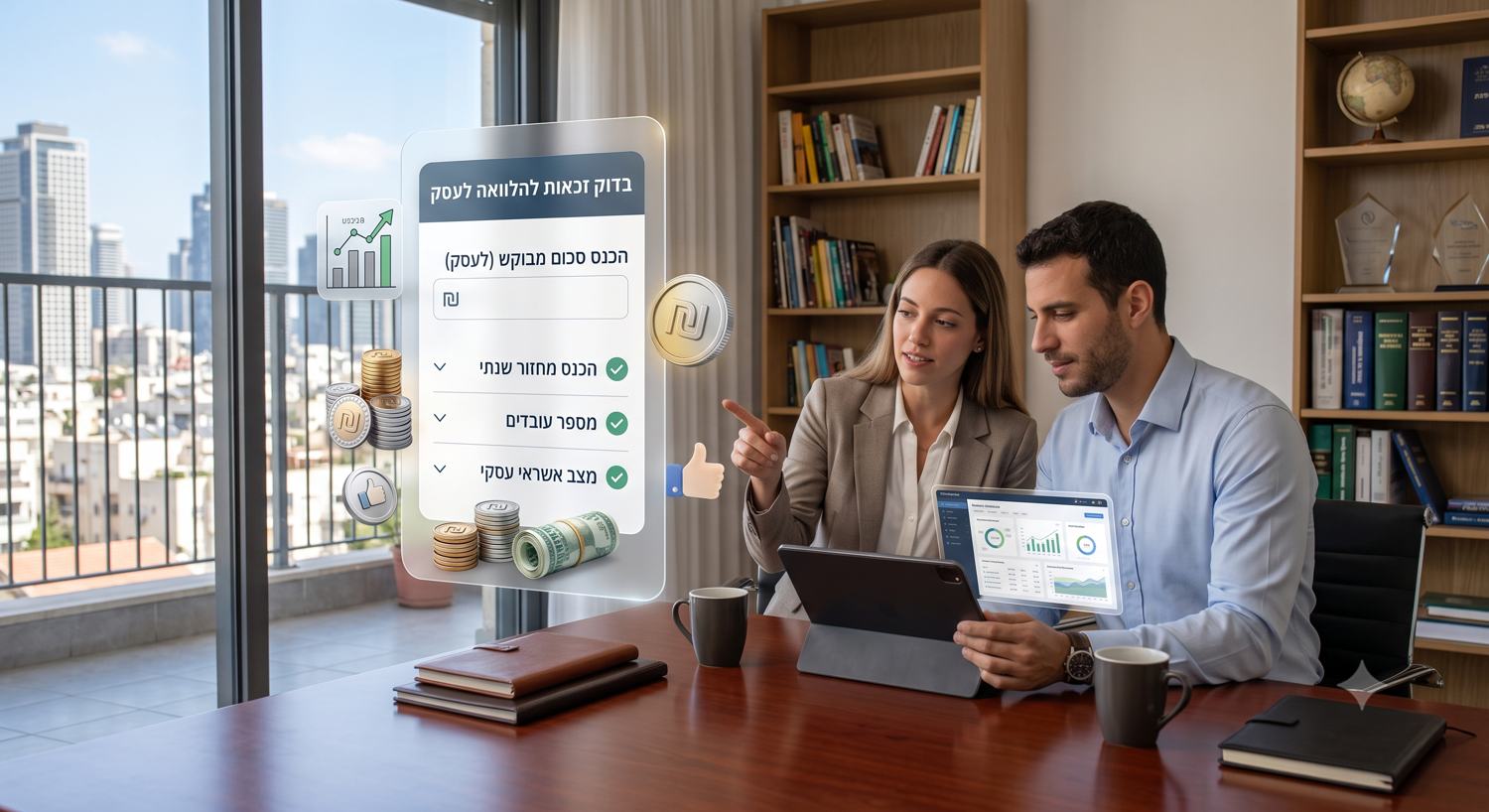 פגישת ייעוץ עסקי – בדיקת זכאות להלוואה לעסק